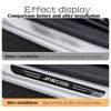 4pcs Car Stainless Door Sill Strip 3D Metal Brushed Black Threshold Sticker for Jaecoo J6 J7 J8 PHEV