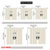 2pcs 2D Flat Printing Party Curtains Morning Coffee Steam Polyester Fabric Without Electricity 0 Perfect for Holiday Family