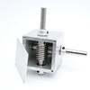 1:5 Small Gearbox Worm Gear Reducer 90-Degree Right Angle Reversing Corner Tool Closed-Ended Design For Enhanced Performance