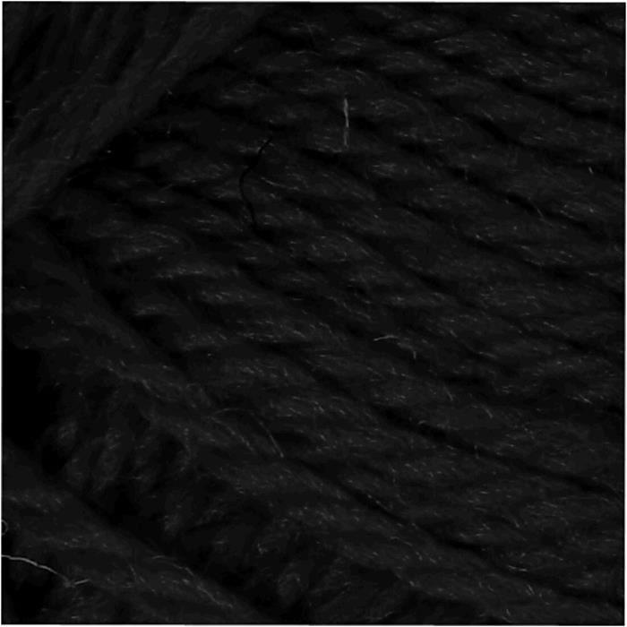 Wool - Luxury - 100% Australian - Black - Sample 21x27 - Needle Size 4