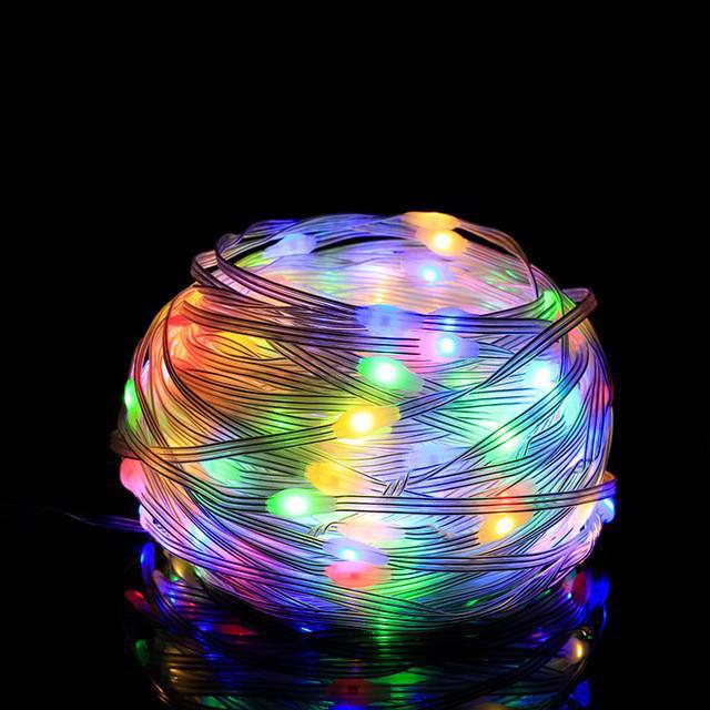 Solar-Powered LED Waterproof String Lights for Outdoor & Camping Décor