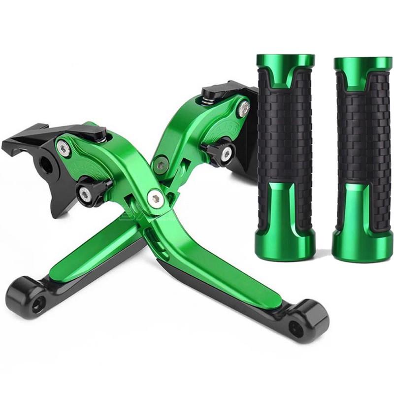 CNC Aluminum Brake Clutch Lever Perch With Grip Cover Suzuki GSX-R 600 750 1000 Motorcycle Upgrade