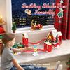 Christmas Building Blocks Set 964 Pieces Mini Train Track Coaster Micro Brick Assembly Toys for Adults Boys Girls Children Gifts