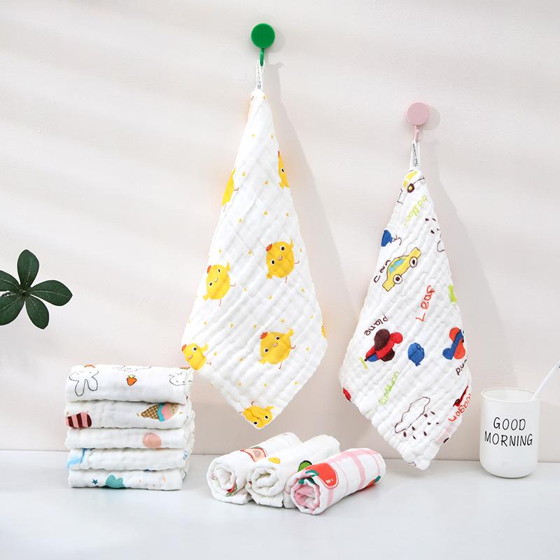 

Впитывающий воду и пот хлопчатобумажный марлевый квадратный носовой платок гигиена окружающей среды Случайная поставка цветов