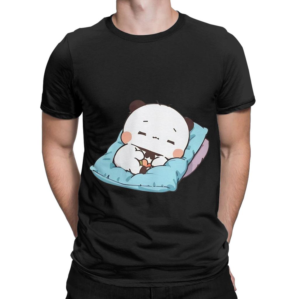 Panda Bear And Brownie True Love Bubu Dudu Couple 2024 Funny Graphic 100 Cotton TShirt Bubu Dudu Tees Tops For Unisex