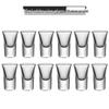 Qiwei Chinesischer Stil Glas Schnaps Shotglas Set