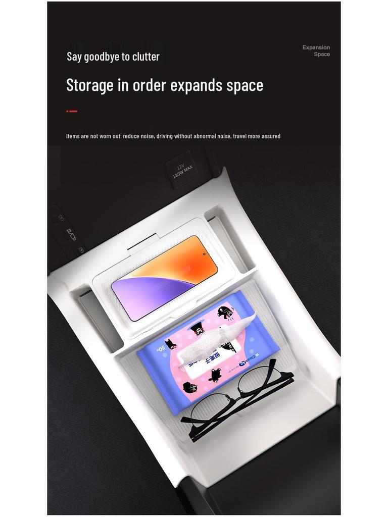 Denza N9 Silicone Center Console Storage Box & Glasses Holder