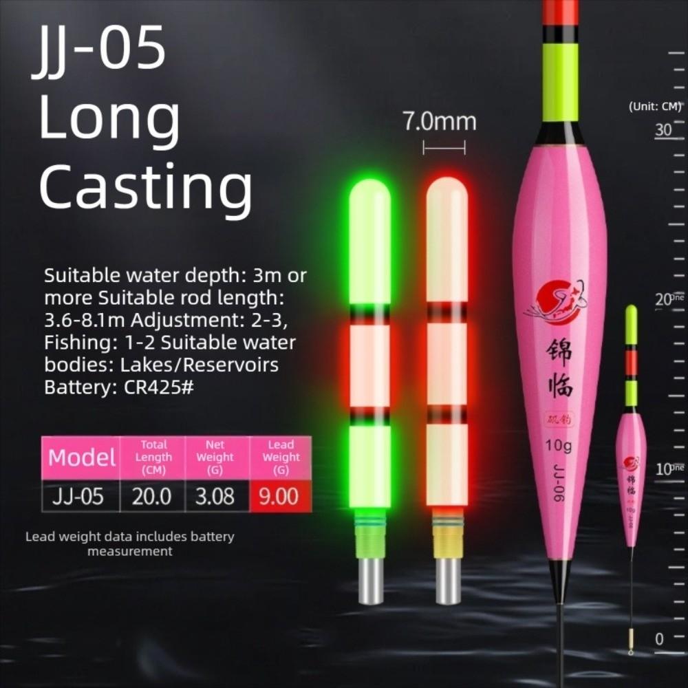 2pcs Gravity-Sensing Electronic Fishing Float LED Light Color-Changing Fishing Float Night Fishing