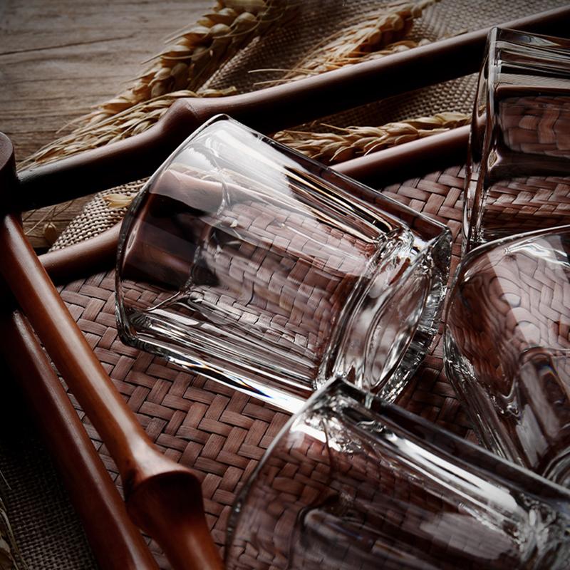 12pcs Set Wine Glass Shot Glass Whiskey Cups Set Creative Drinkware Gifts for Housewarming Party Wedding Anniversary Transparent