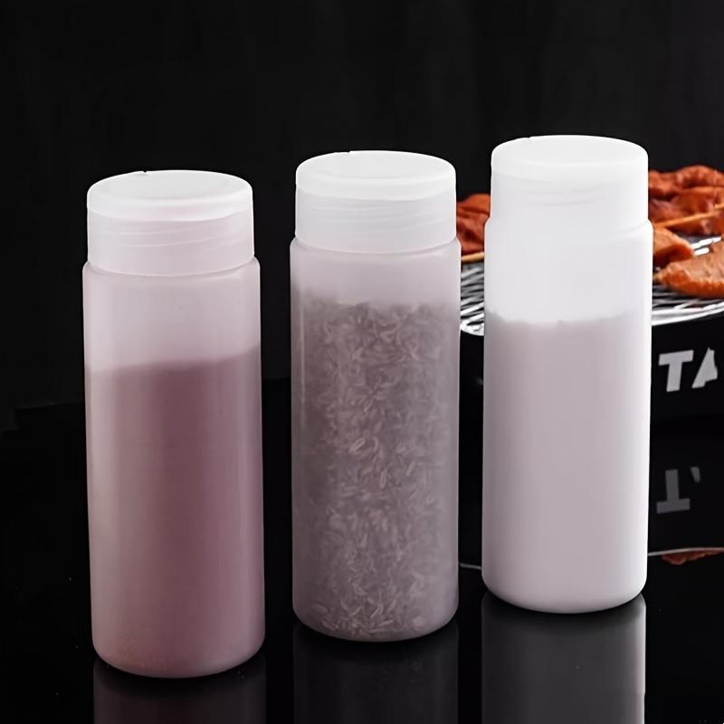 400ml Clear Plastic Spice Jar with Shaker Lids Kitchen Seasoning Containers BBQ Outdoor Cooking Tool Kitchen Storing Spice
