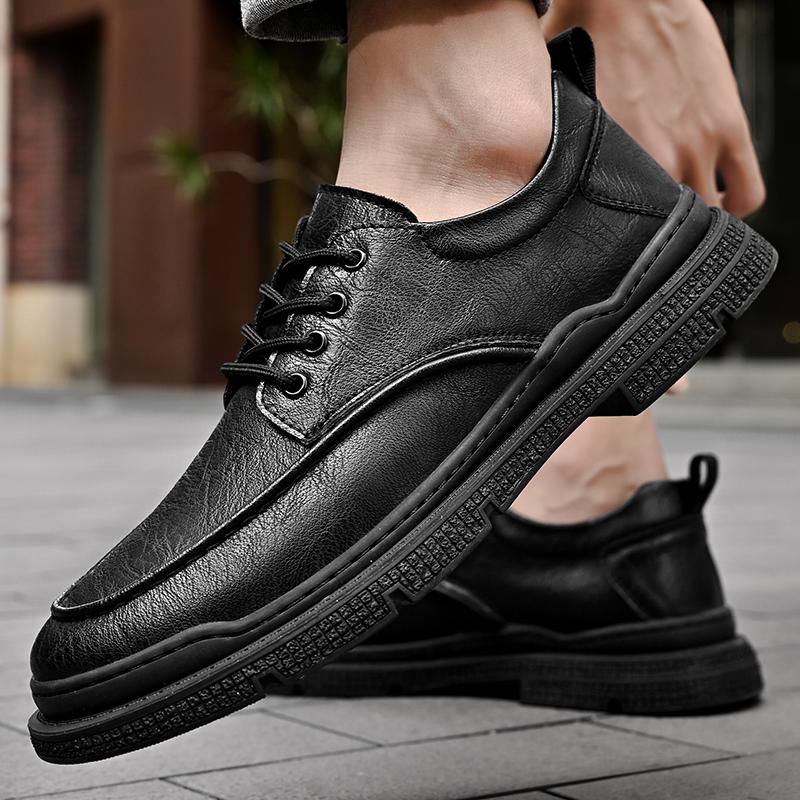 Handmade Retro Genuine Leather Men Shoes Comfortable Casual Leather Shoes Moccasins Man Flats Shoes