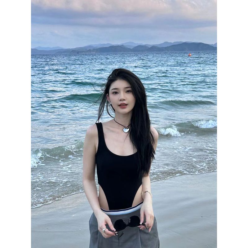 

Большой размер Полная девушка Европейский и американский Сексуальный Сексуальный Майка с открытой спиной Женский Летний Утягивающий Внутренний Слой Базовый Комбинезон Black 4XL