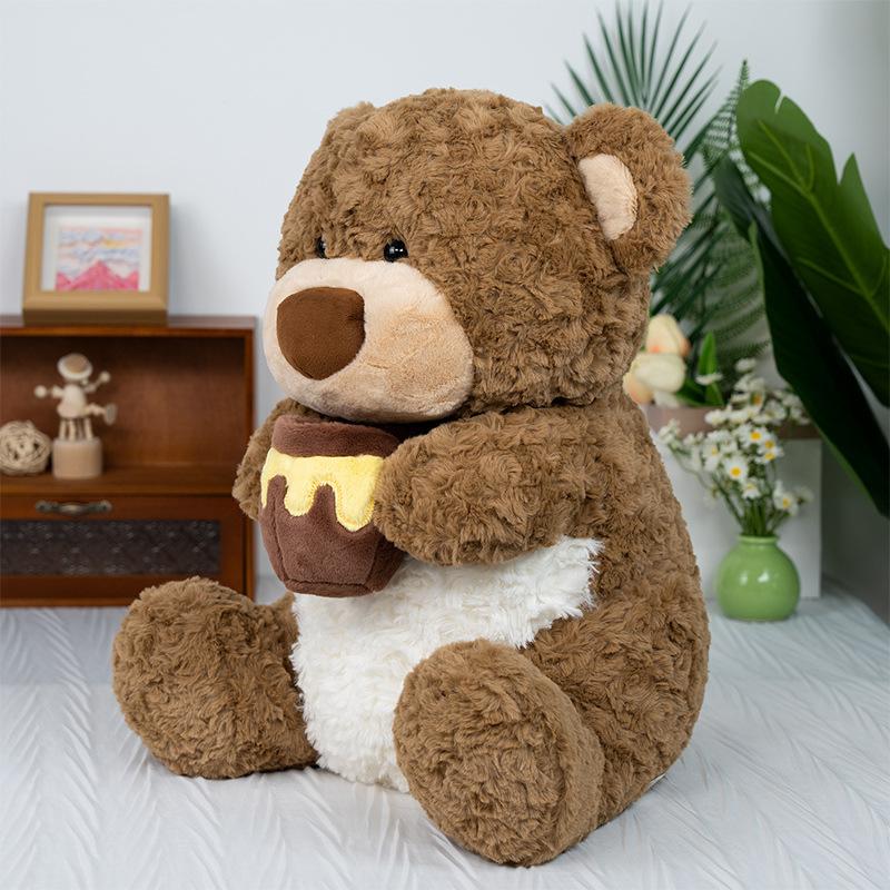 New Honeypot Bear Doll Plush Toy Cute Cartoon Teddy Bear Doll Pillow Birthday Gift