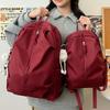 Schoolbag Harajufeng Casual Size Backpack American Simple Junior High School Schoolbag Niche Travel Light Solid Color Backpack