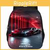 Spacious 15-inch Racing Themed Backpack For School Lightweight Oxford Fabric