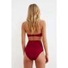 Schwarze Bikinihose mit hoher Taille Tbess21ba0070