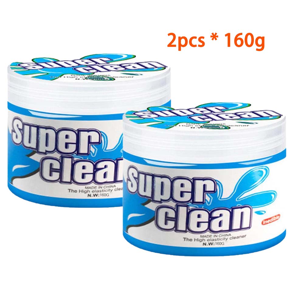 

2pcs 160g/200g Reusable Car Cleaning Gel Vents Dashboard Laptop Keyboard Car Interior Dust Dirt Mud Crevices Cleaning Gel