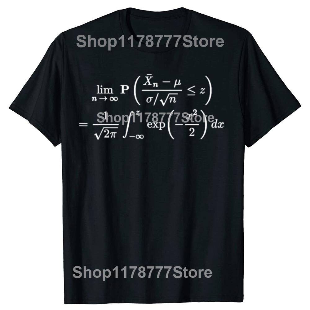 Funny Central Limit Theorem Probability Statistics Data Science T Shirts Gifts Mens Fashion Casual Loose Oversized T Shirt