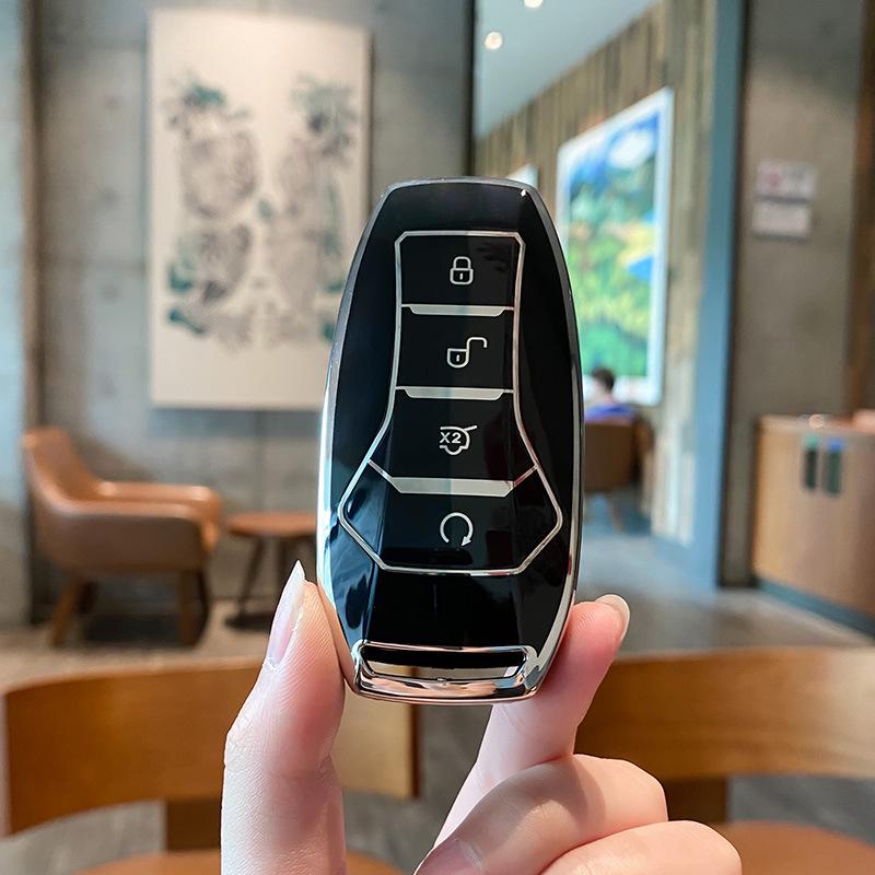 BYD Dolphin Key Case for Han Song, Tang DM-i, Qin Pro/Plus, Yuan, and E2 - Car Shell Buckle Bag.