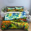 Rustic Sunflower Cottage Set  Kid'S And Adults' Bedroom Decor, Exquisite Three-Piece Bedding Set Gift