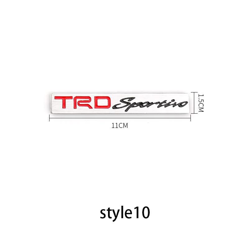 

3D Металева Наклейка-Емблема TRD Наклейки на Задній Багажник Автомобіля Стилізація Автомобіля Toyota Tundra Бічна Наклейка на Крило Доступ до Заднього Багажника Наклейка на Авто