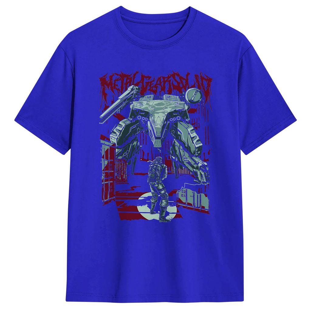 Unisex TShirt Metal Gear Solid MGS Game Vintage Cotton Tee Shirt Short Sleeve  T Shirts Round Neck Clothing Birthday Gift