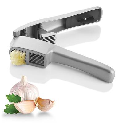 2-in-1 Multifunktionsküche Haushalt Manuelle Knoblauchpresse Aluminiumlegierung Knoblauchzerkleinerer Küchengemüsewerkzeug