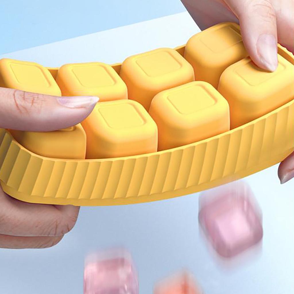 Silicone   Tray Easy Release Flexible 8   Trays  Ice Trays with Removable Lid for   Cocktail Whisky