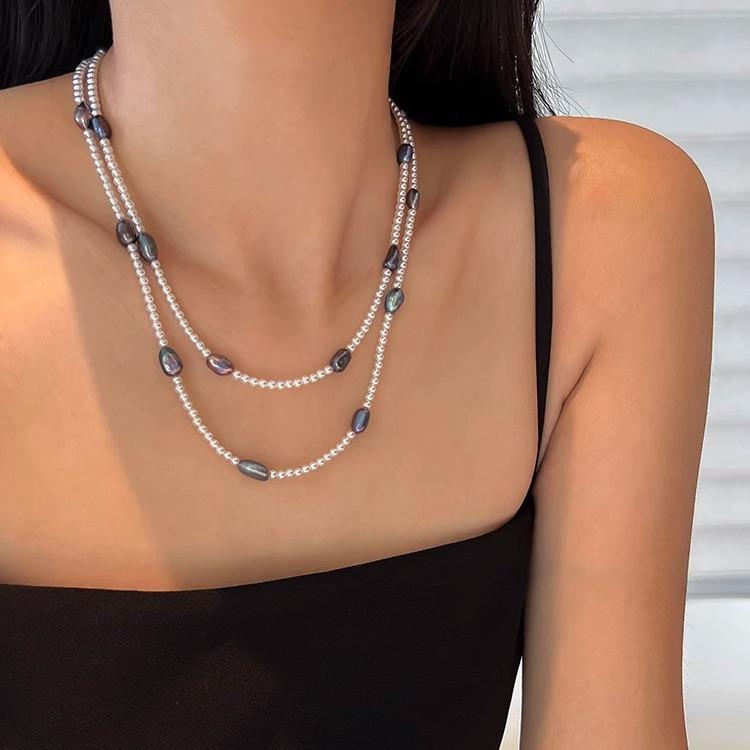 New Style Natural Baroque Freshwater Pearl Ladies Chains Necklace For Women Birthday Gifts No Fade