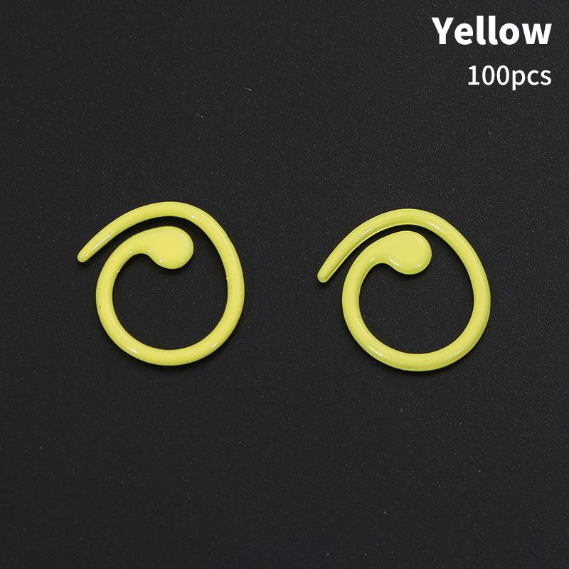 100 STÜCKE Bunte Maschenmarkierer Stricken Häkeln Abschließbare Maschenmarkierer Metall Maschennadel Clip Zähler Häkeln Nähzubehör