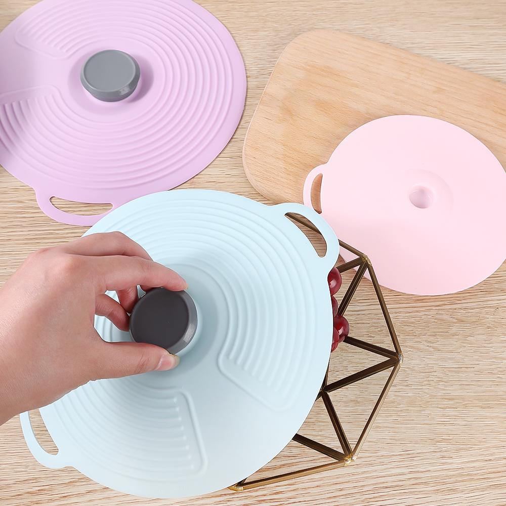 1PCS Anti-spill Sealing Silicone Pot Lid