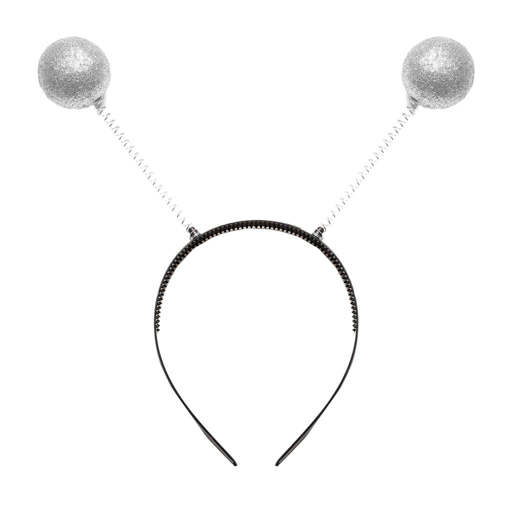 Girls Space Alien Dress Set Round Neck Sleeveless Contrast Waist Invisible Zipper Metallic Dress Hair Hoop