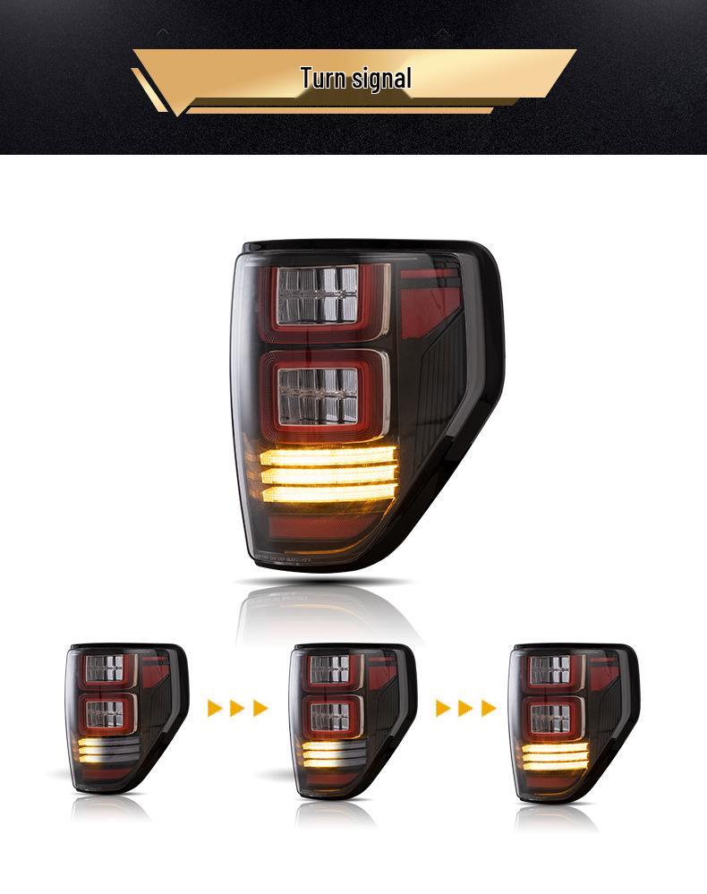 Rear LED Taillights with Sequential Turn Signal for 2009-2014 Ford F150
