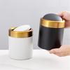 Mini Trash Bin Space Saving Brushed Stainless Steel Trash Can for Table Top Use In Kitchens and Offices Waste Container