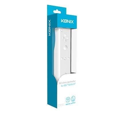 Manette de jeu - KONIX - Manette sans fil - Compatible Wii/WiiU - Blanc - Sans fil jusqu'à 5m
