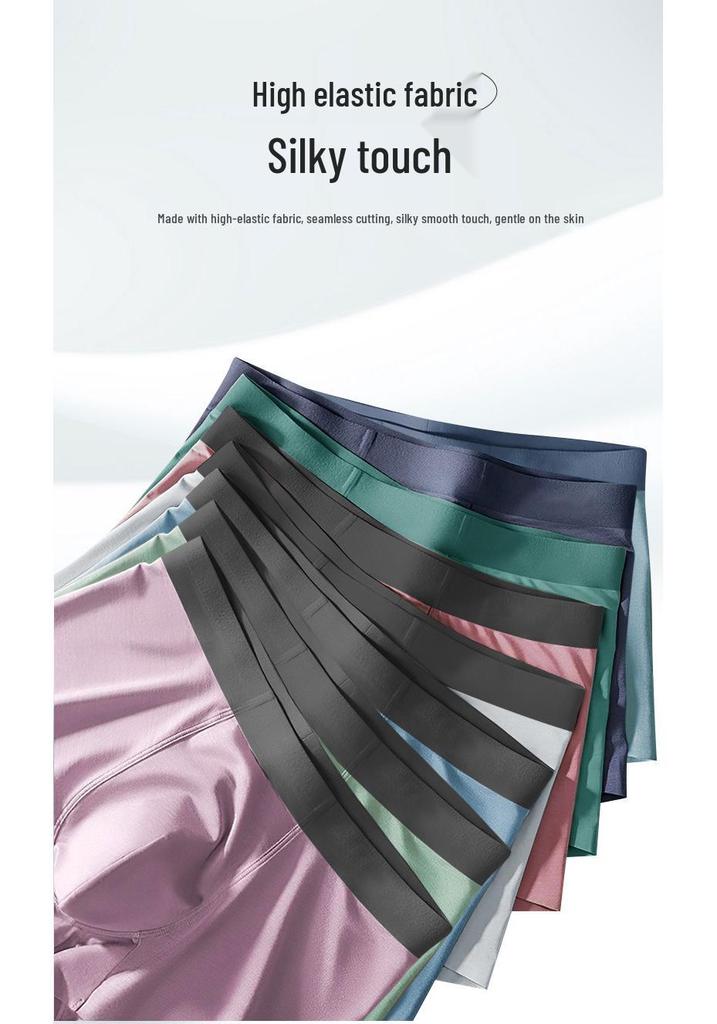 Men's Antibacterial Breathable Cotton Sports Boxer Briefs - Plus Size