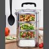Thermal Compartment Lunch Snack Box Stackable Food Warmer Airtight Keep Warm Cylinder  To-Go Ware