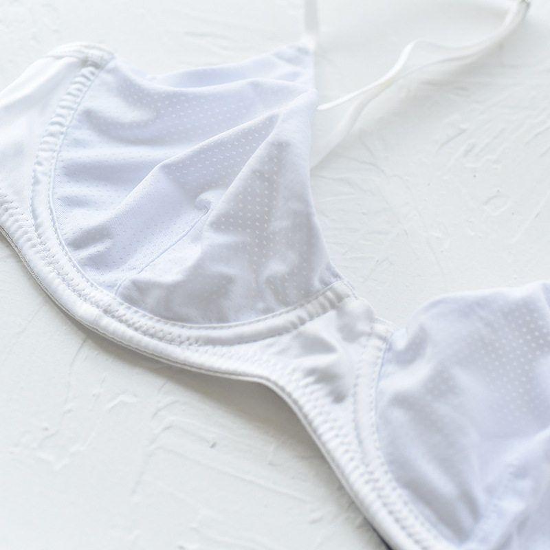 American UO Ultra-Thin Bra Pure Black Minimalist Natural-looking Bra Breathable Plaid Quick-Drying Intimates