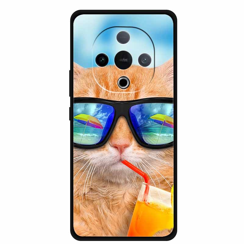 For Vivo Y300 Case 6.77” Wolf Lion Tiger Cat Capa Silicone TPU Soft Back Cover Black Cases For Vivo Y300C Case Shockproof Shell