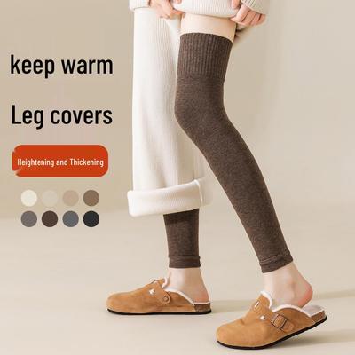 Women's Extra-Long Cotton Leg Warmers - Over-the-Knee Socks, Winter Style Anti-Drop Knee Pads