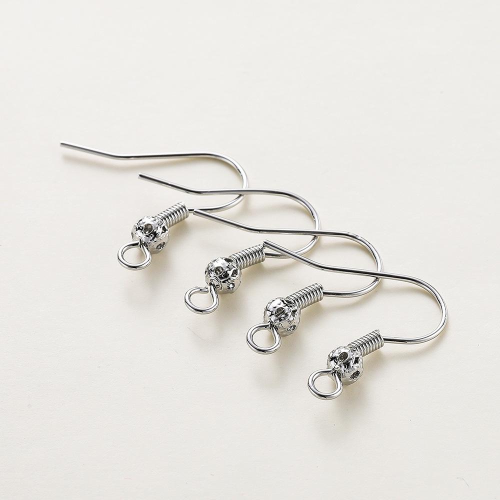 14k Gold-Plated Hollow Ball Ear Hooks - DIY Earring Accessories