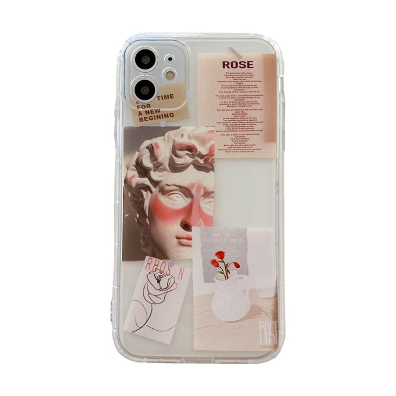 Unique David Clear Phone Case For Iphone 12 Mini 11 13 Pro Max 7 Xs Max Xr 8 Plus X Silicone Conque Fundas Capa Shell