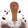 58mm Stainless Steel Coffee Tamper Wooden Handle Powder Pressing Tool Coffee Shop SuppliesThread Bottom