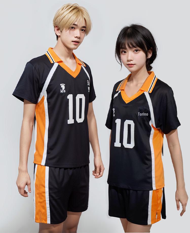 Haikyuu Karasuno Team Cosplay Uniform - Hinata Shoyo & Kageyama Tobio Short-Sleeve Edition