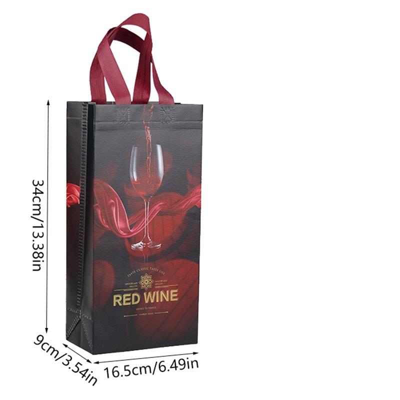 1 Stück Vlies Champagner Bier Wasserdicht Geschenkbeutel Farbe Einzel- Doppel-Flasche Rotwein Flasche Handgriff Verpackungsbeutel