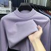 Spring and Autumn Long Sleeve T-Shirt Knitted Bottom Shirt Men's Crew Neck Long Sleeve Sweater