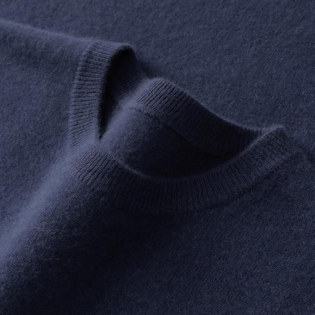 Pull en Cachemire pour Homme: Pull Col Rond Bas, Style Décontracté Chic pour l'Automne/Hiver 2025