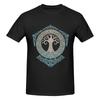 Yggdrasil Tree Of Life American Retro Tshirt Casual Girlish Feeling Solid Color Short Sleeve