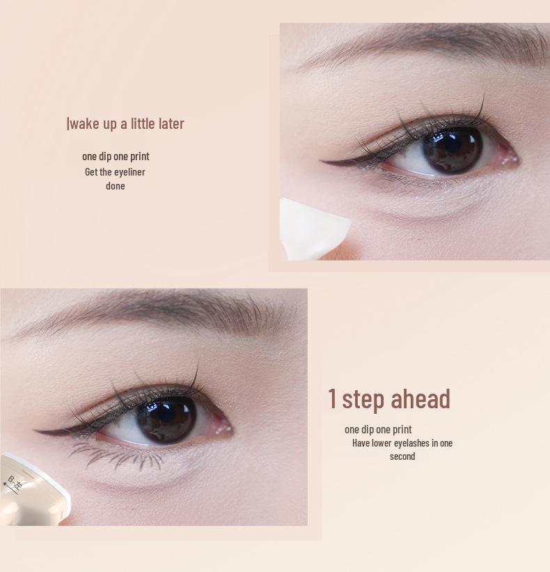 New DEZONE Dai Zhuang Lower Lash Stamp: Waterproof, Sweatproof, Smudge-Proof, Ultra-Fine Eyeliner Stamp Pen