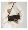 Niche leopard print underarm bag, fashionable retro high sense, commuting shoulder essential women's bag.